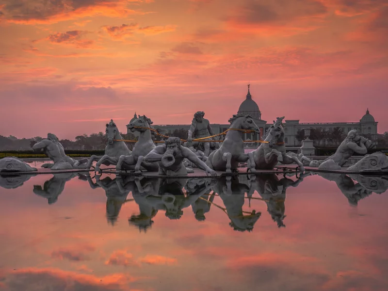 закат, скульптуры