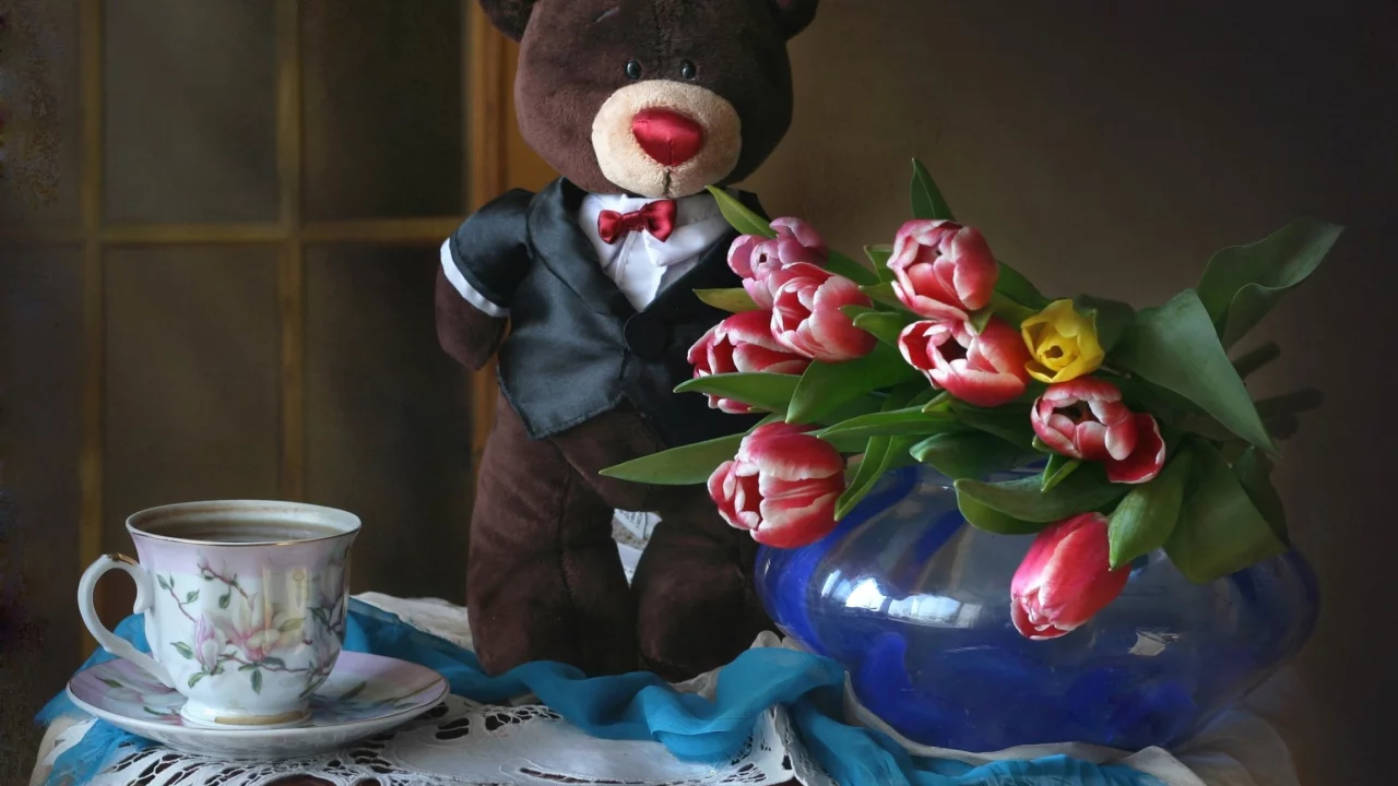 фон, цветы