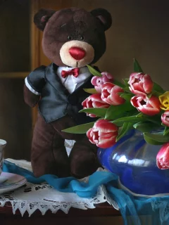 фон, цветы