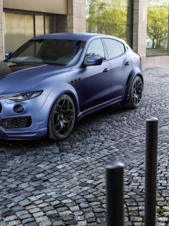 maserati, синяя, тюнинг