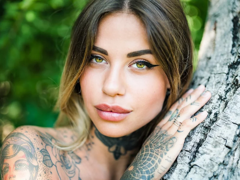 beauty, nature, girl, outdoor, brunette, eyes