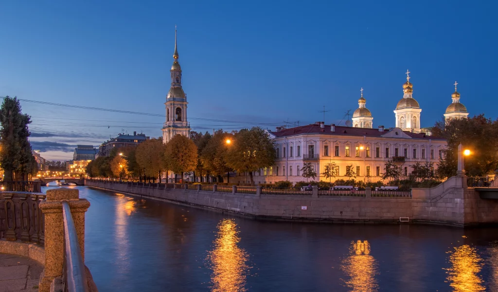 петербург, питер ночью, коломна, храм, вода