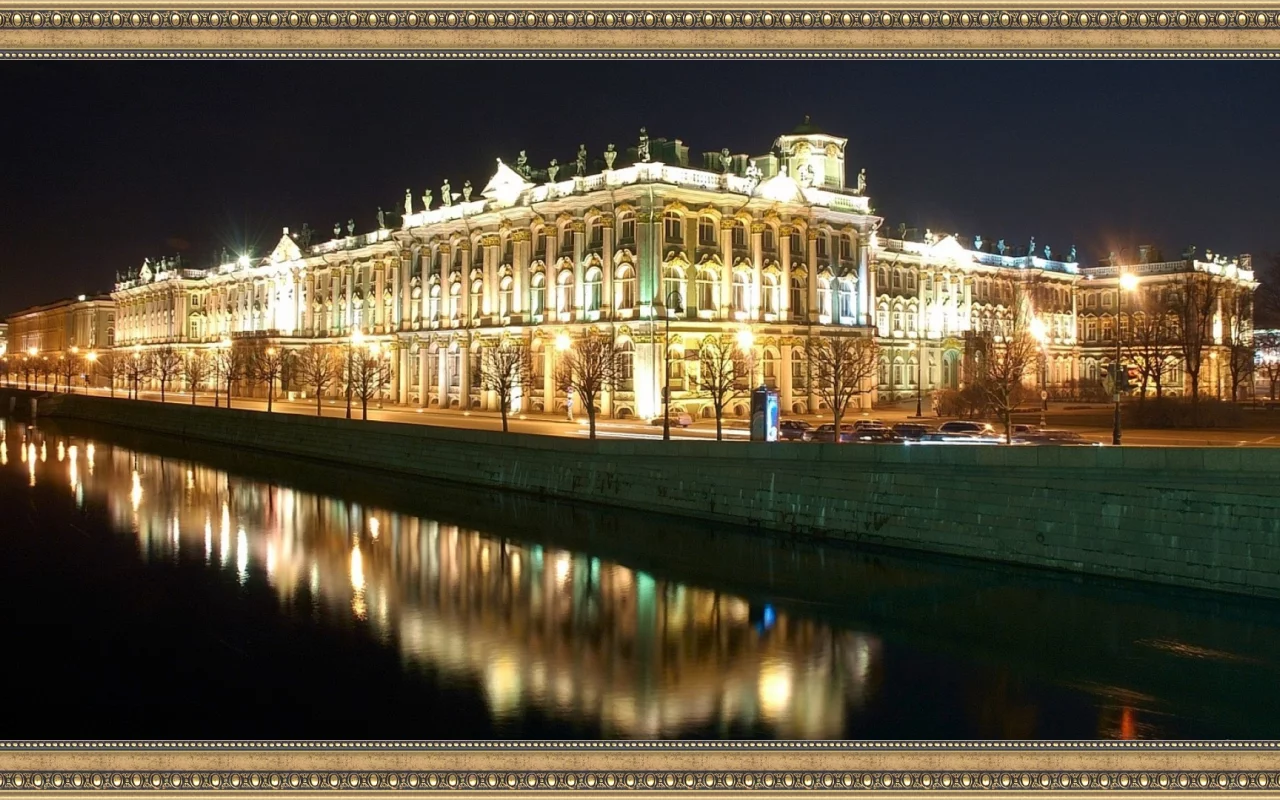 петербург, питер ночью, зимний дворец