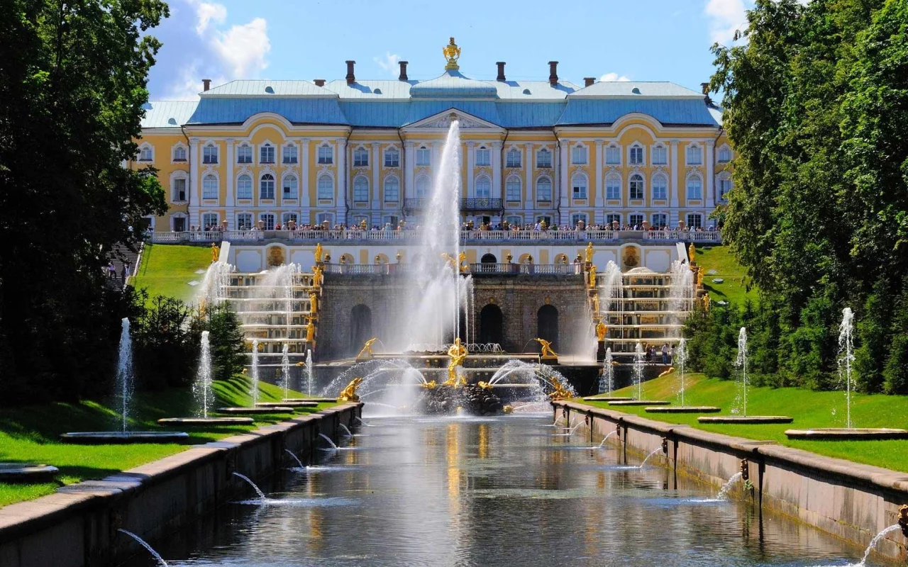 петербург, петродворец, фонтаны
