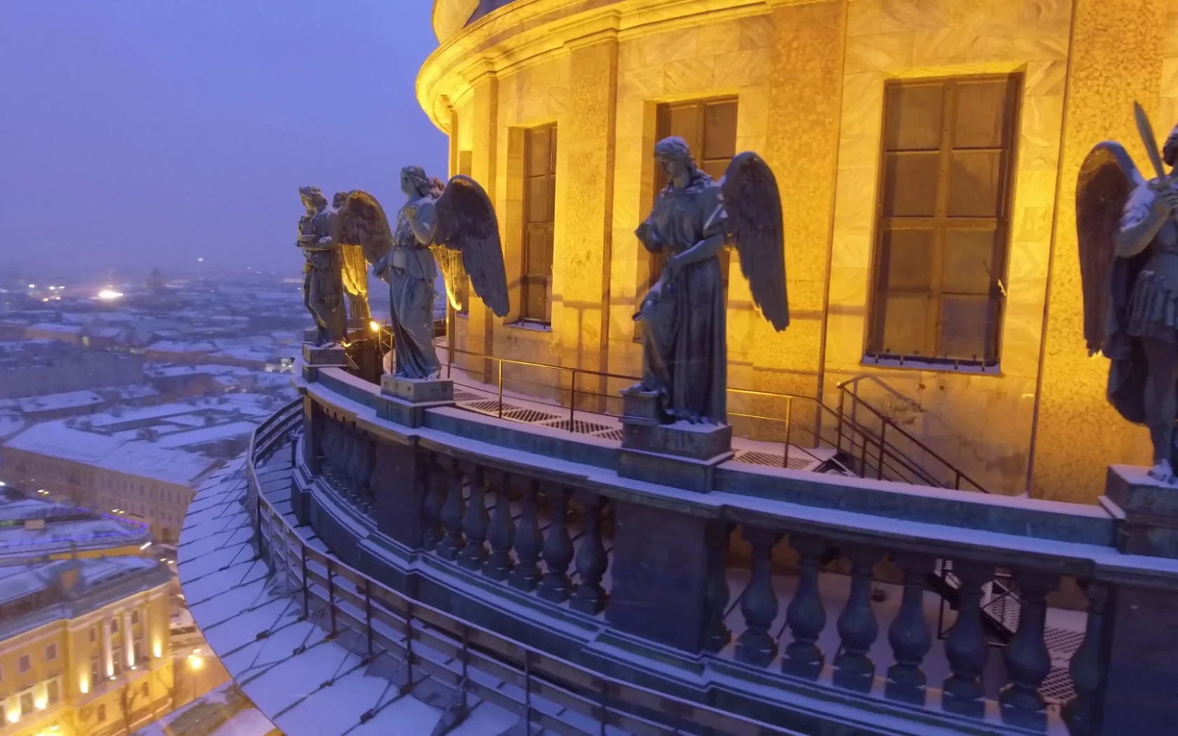 петербург, питер ночью, исаакий, ангел