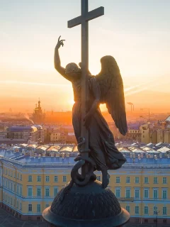 петербург, дворцовая площадь, александровская колонна
