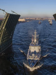 петербург, нева, мост, корабль