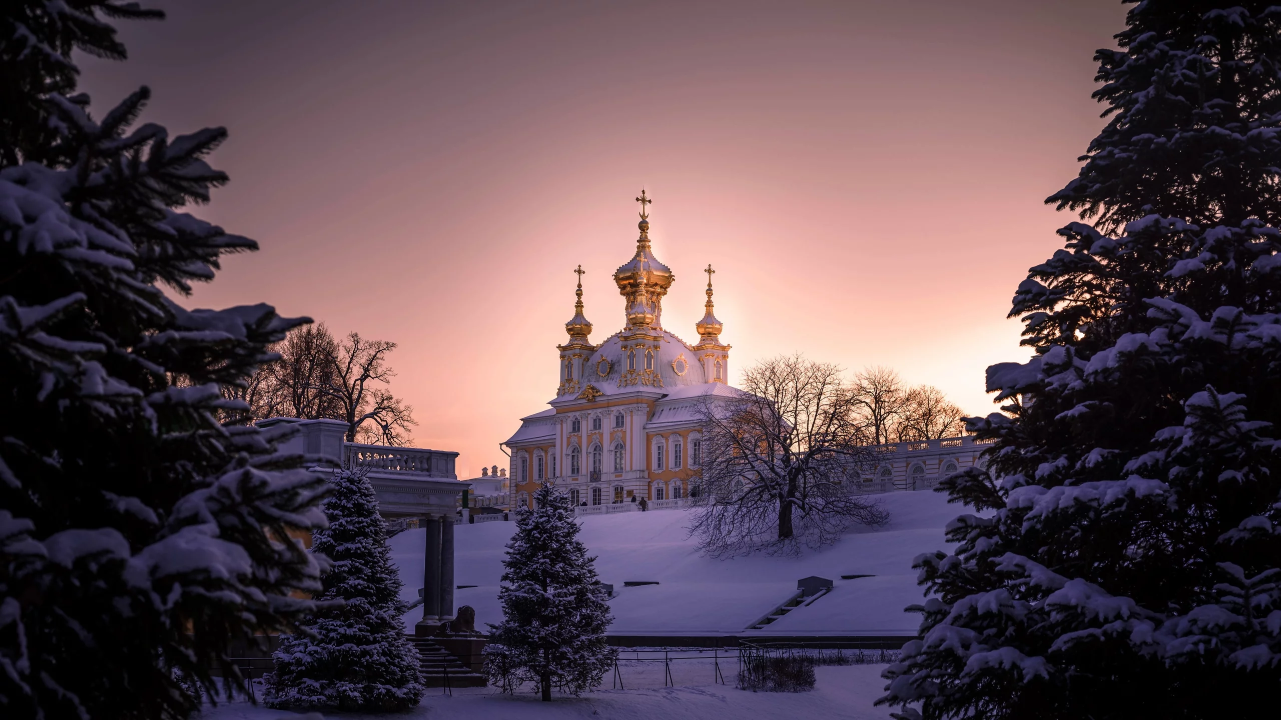 петербург, зима, снег, храм
