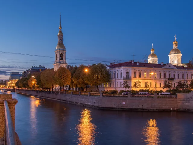 петербург, питер ночью, коломна, храм, вода