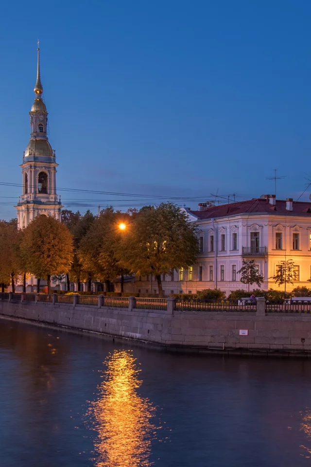 петербург, питер ночью, коломна, храм, вода