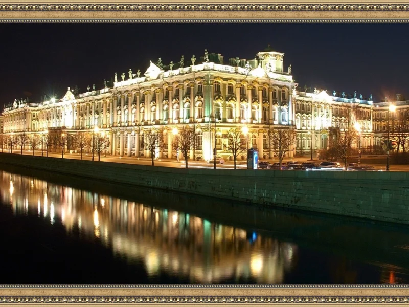 петербург, питер ночью, зимний дворец