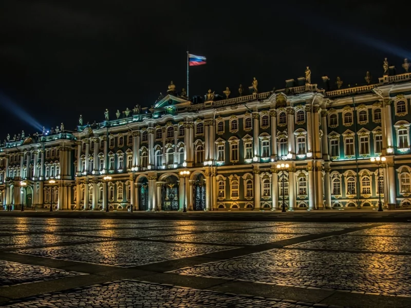петербург, питер ночью, зимний дворец
