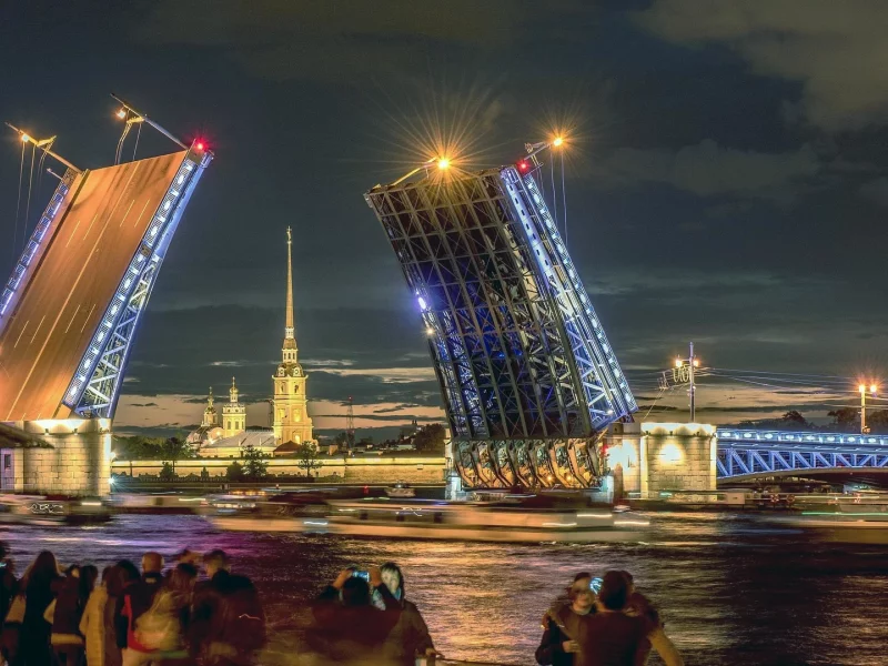 петербург, питер ночью
