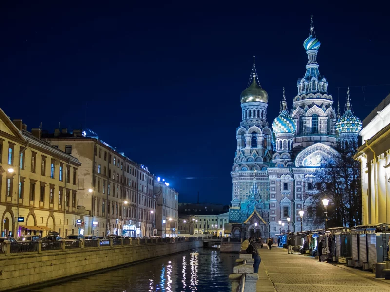 петербург, питер ночью, спас на крови, канал грибоедова