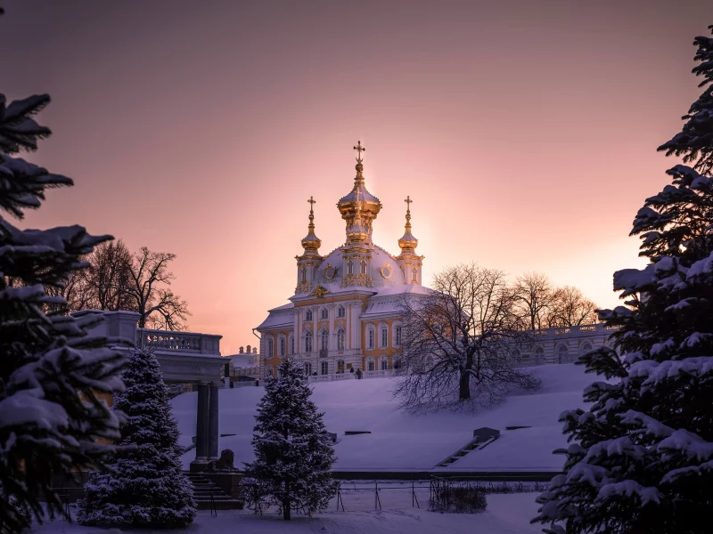 петербург, зима, снег, храм