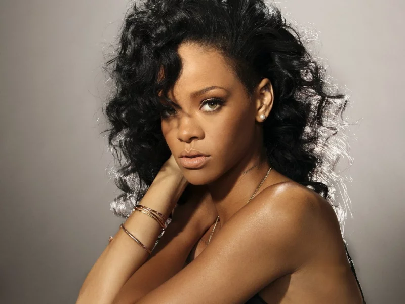 rihanna, девушка, певица, макияж, грудь, шикарная фигура, черные волосы