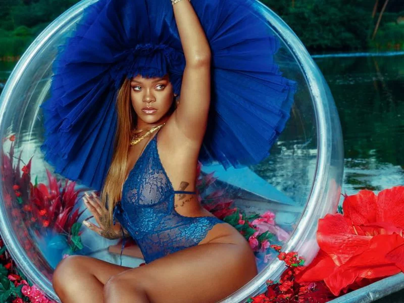 rihanna, девушка, певица, грудь, ножки, попа, трусики, шикарная фигура, брюнетка, макияж, красные трусики, ляжки, задница, красивая попа