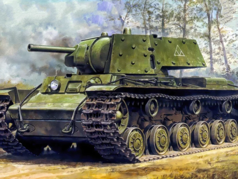танк, кв1, рисунок