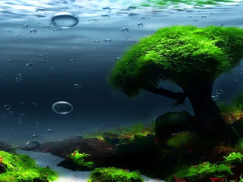 подводный мир, водоросли, вода