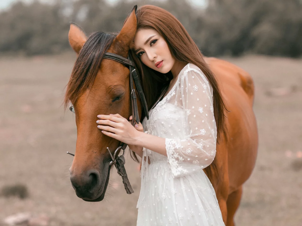 лошадь, азиатка