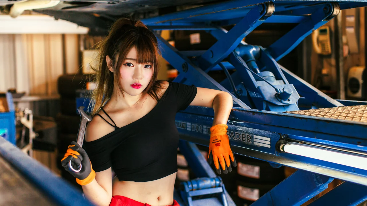 девушка, азиатка, xin xin