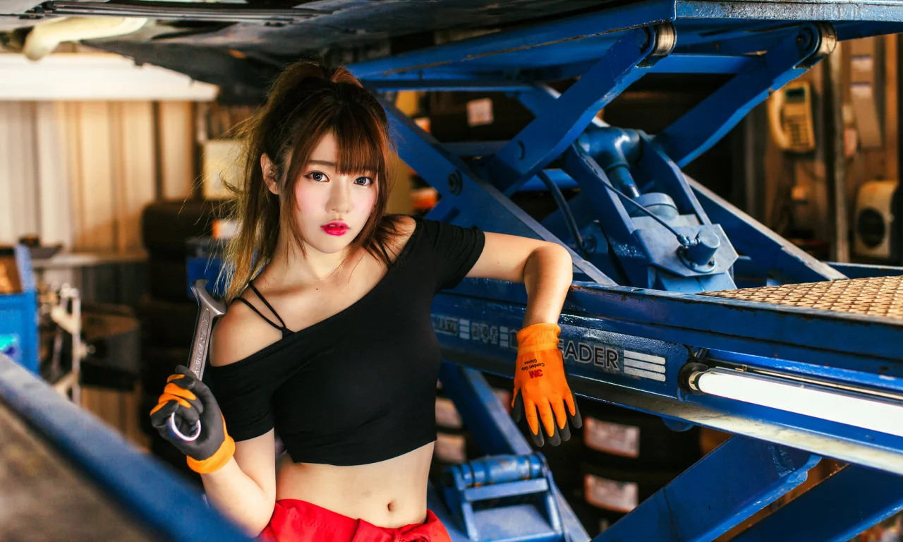 девушка, азиатка, xin xin