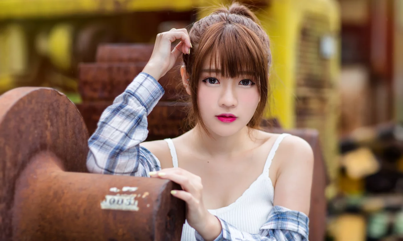 девушка, азиатка, xin xin