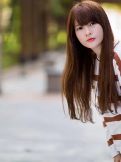 девушка, азиатка, xin xin