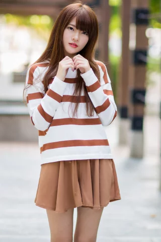девушка, азиатка, xin xin
