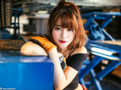 девушка, азиатка, xin xin