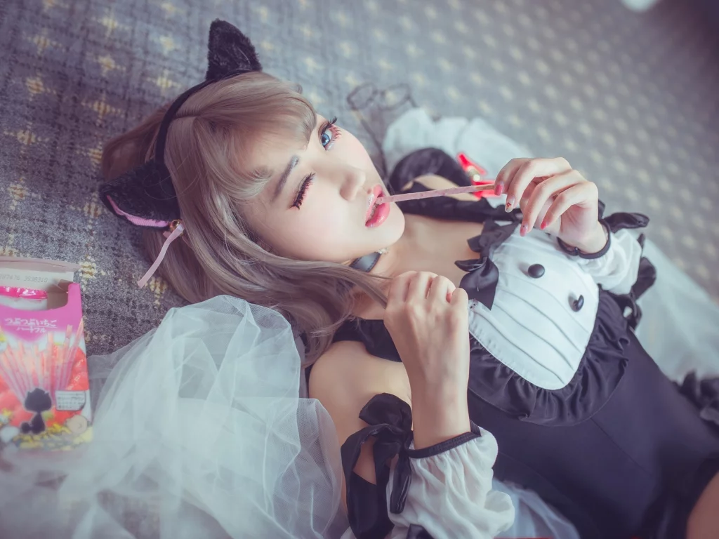 азиатка, костюм, косплей, девушка
