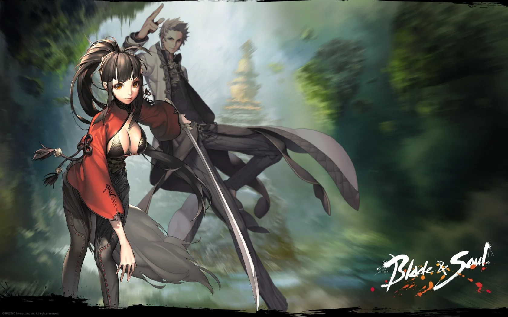 blade and soul, девушка, парень