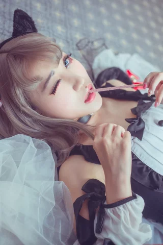 азиатка, костюм, косплей, девушка