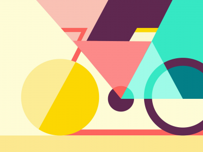 велосипед, абстракция