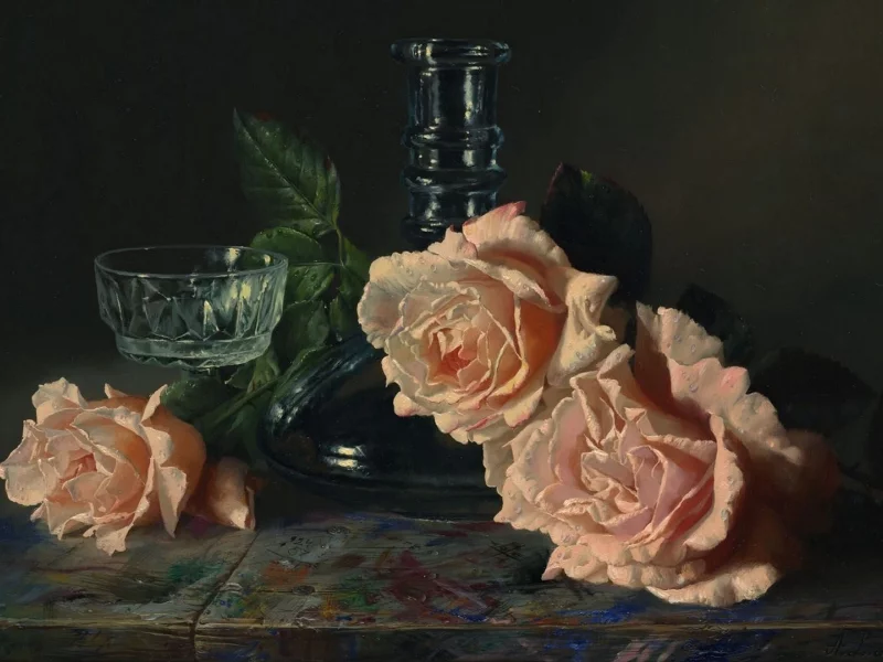 алексей антонов, живопись, розы
