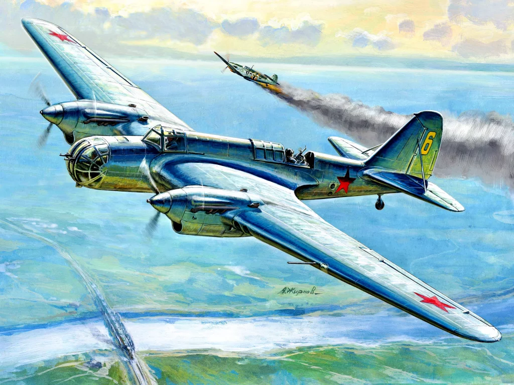 самолёт, сб2, бомбардировщик, советский союз