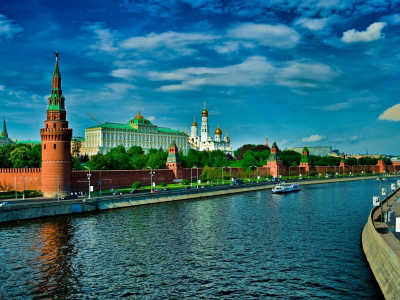 москва, кремль, москва река