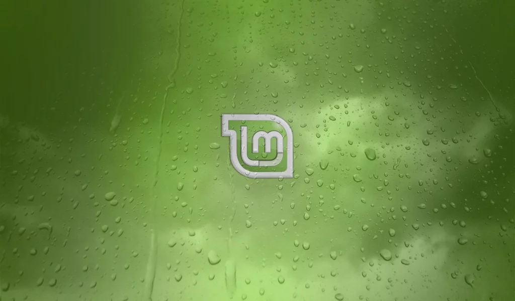 компьютер, фон, операционная, система, линукс, минт, мята, linux, mint, высокие, технологии, логотип, капли