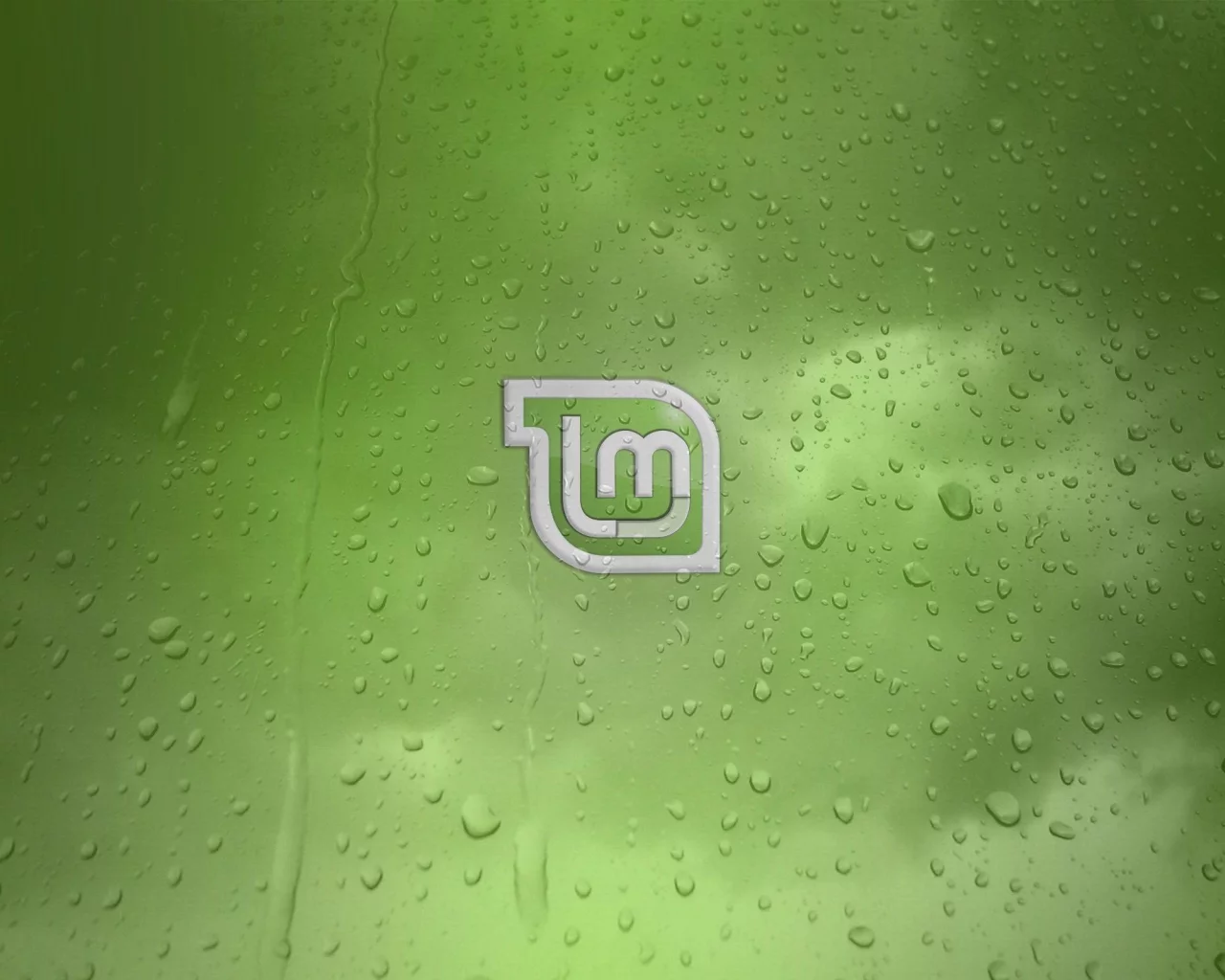 компьютер, фон, операционная, система, линукс, минт, мята, linux, mint, высокие, технологии, логотип, капли