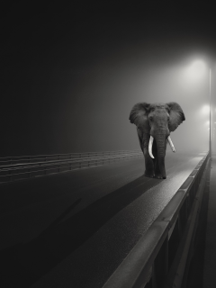 слон, улица, город
