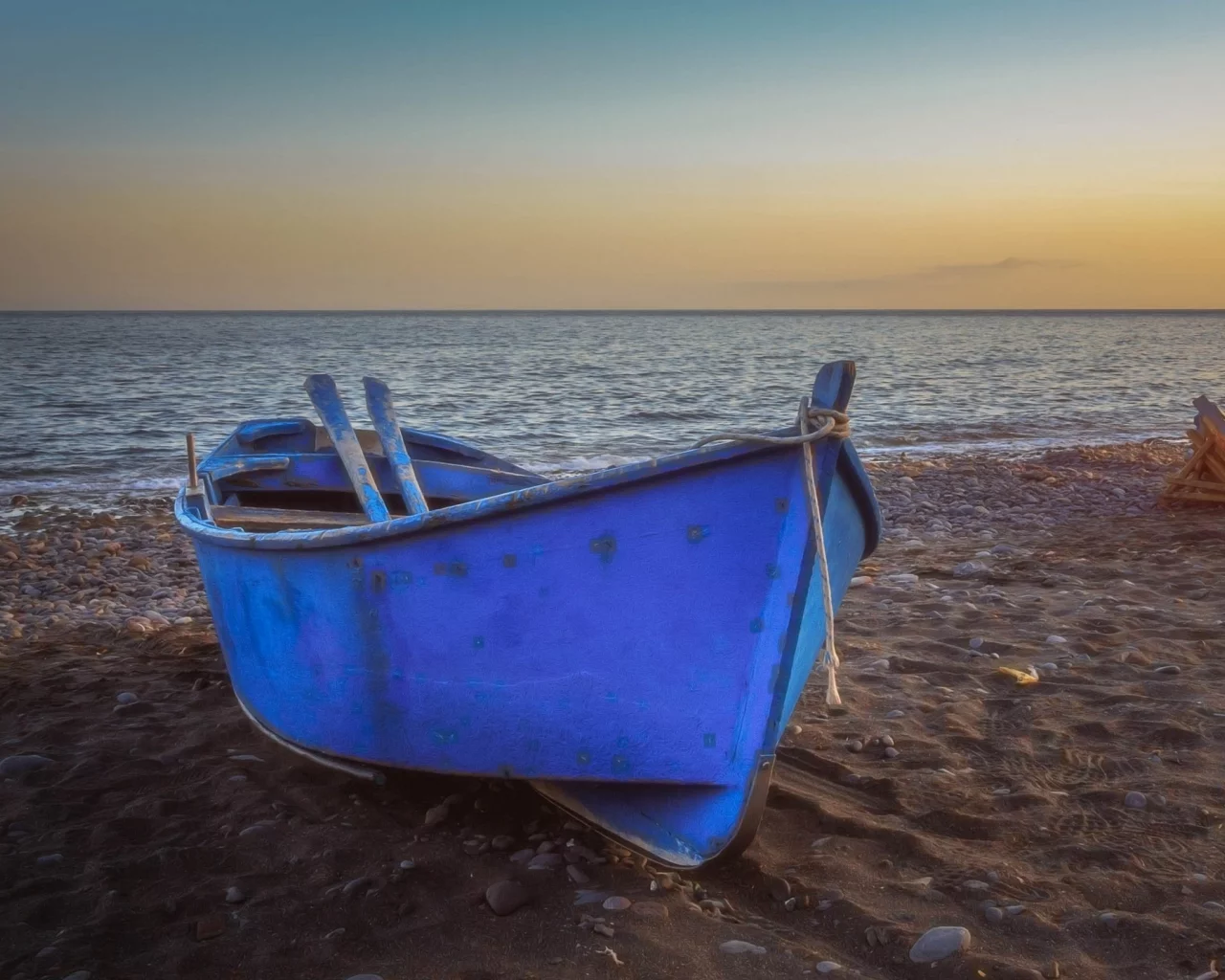 берег, моря, лодка