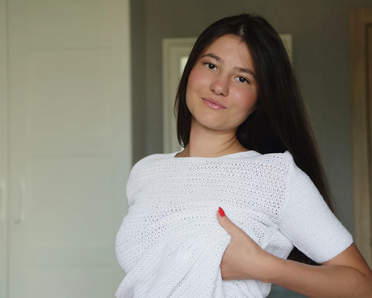 девушка, взгляд красивая
