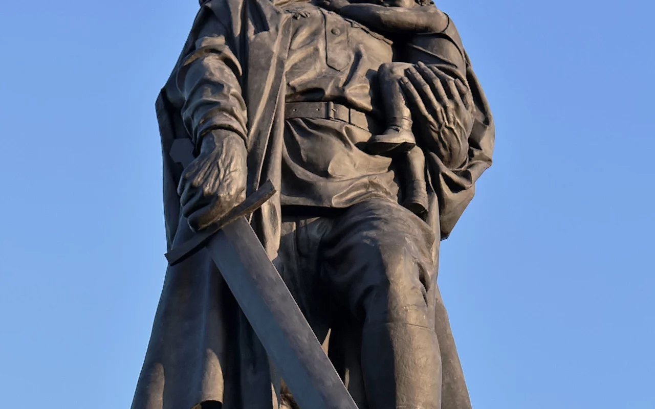 воин, освободитель, монумент, берлин, германия, sowjetisches, ehrenmal, treptower, park