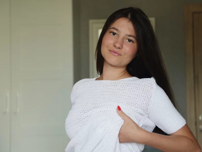 девушка, взгляд красивая