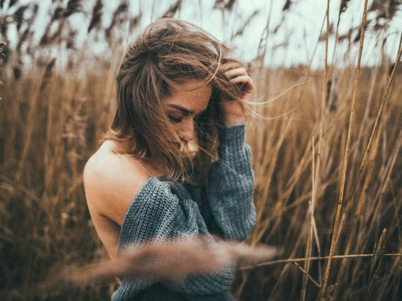 девушка, фотосессия, камыши