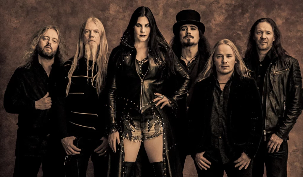 nightwish, рок группа, артисты, чернобелая, девушка, ножки, ляжки, макияж