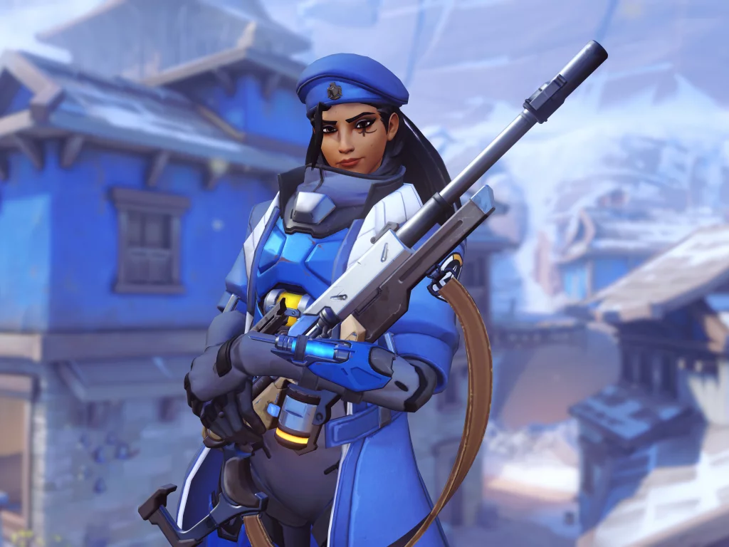 overwatch, ana, game, девушка, винтовка