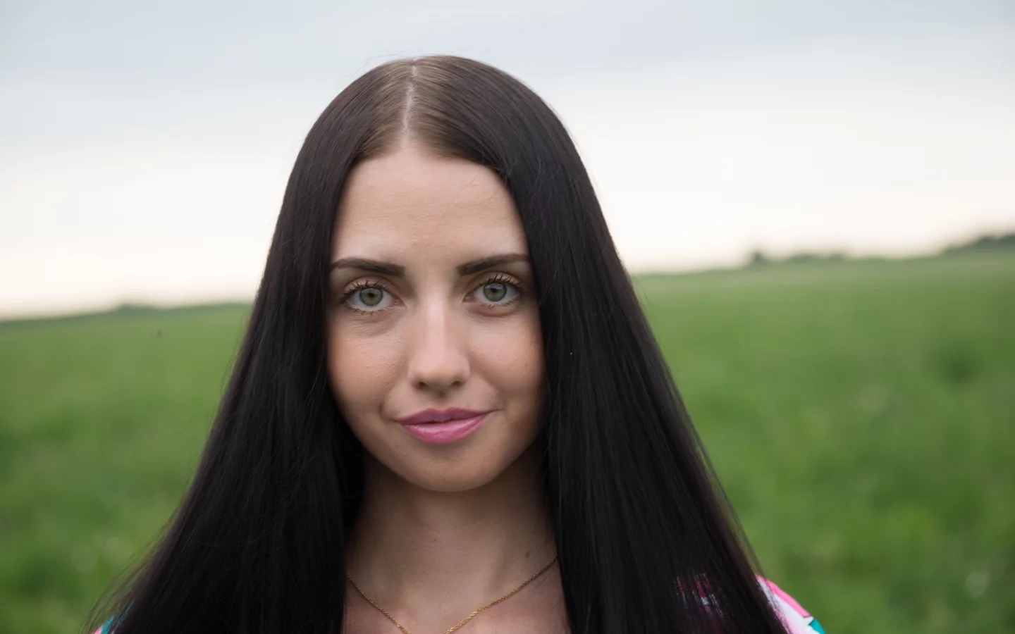девушка, взгляд красивая