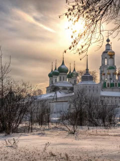 зима, снег, церковь, храм