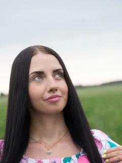 девушка, взгляд красивая